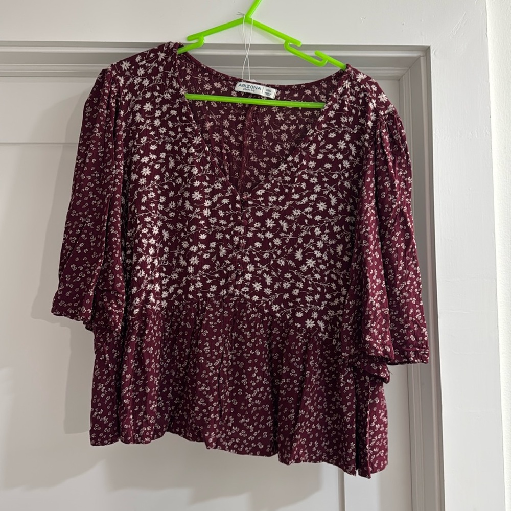 Arizona Short Sleeve Baby Doll Top